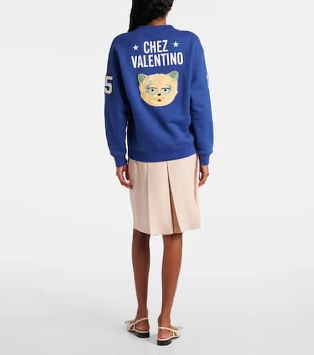 Valentino Embroidered cotton jersey sweatshirt 3
