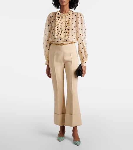 Valentino VLogo Signature 40 leather slingback pumps 3