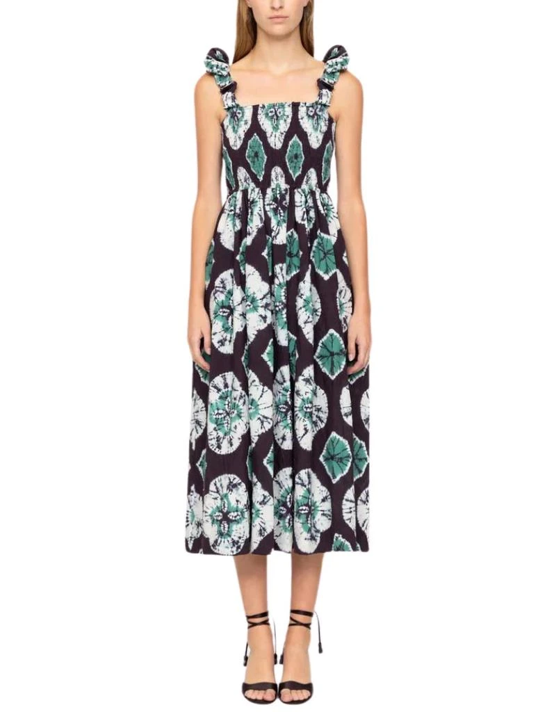 Sea Sea - Aveline Tie Dye Print Sleeveless Smocked Dress 1