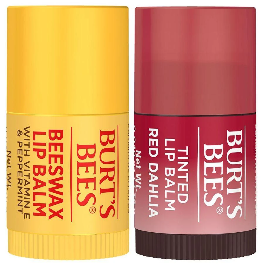 Burt's Bees Lip Balm Gift Set, With Tinted Lip Balm and Lip Balm, Holiday Minis 7