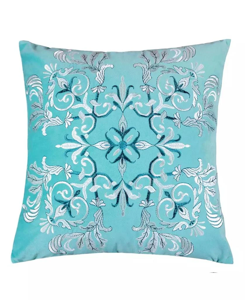 Homey Cozy Floral Elegant Decorative Pillow, 20" x 20"