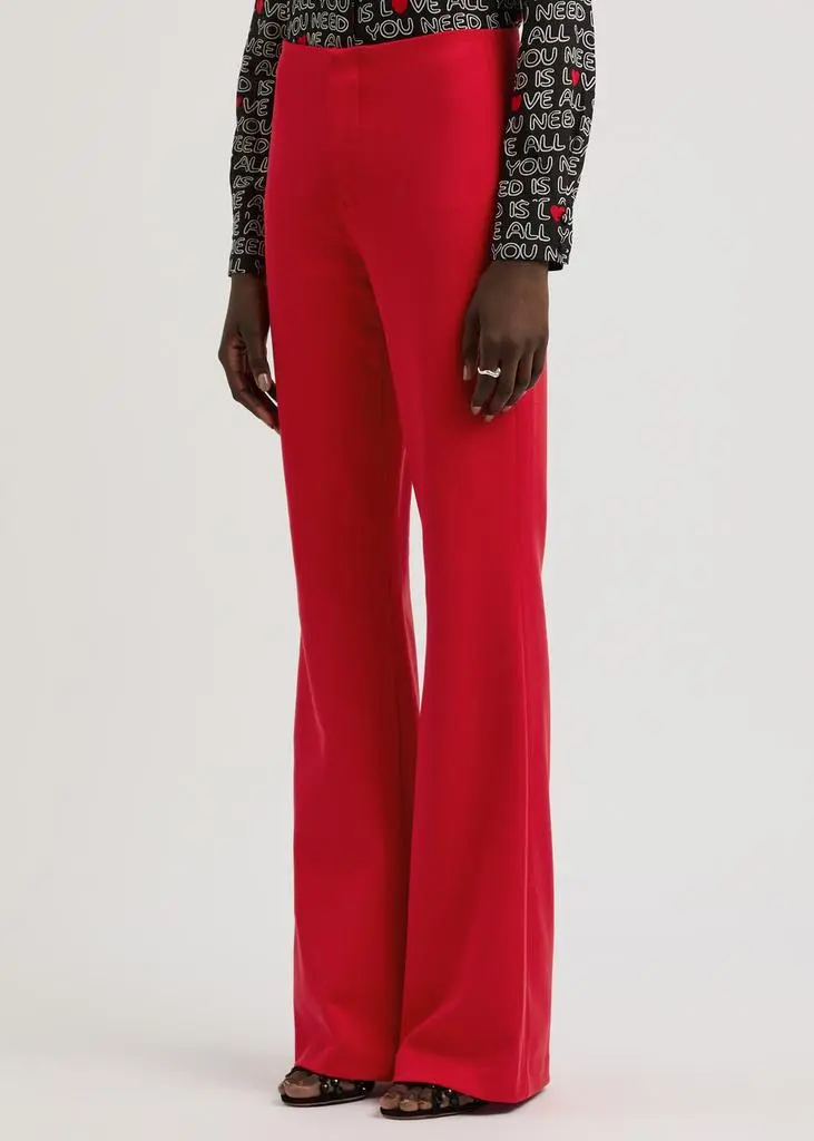 Alice + Olivia Yuki boot-cut jersey trousers 2