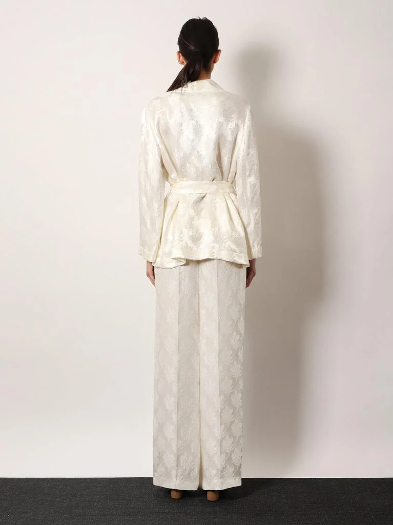 Fendi Jacquard silk blazer with floral motif 3