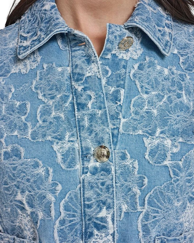 Karl Lagerfeld Paris Floral Denim Jacket 6