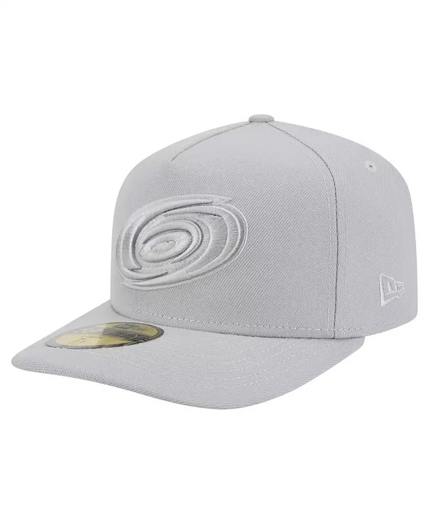 New Era Men's Gray Carolina Hurricanes Color Pack A-Frame 59FIFTY Fitted Hat 1