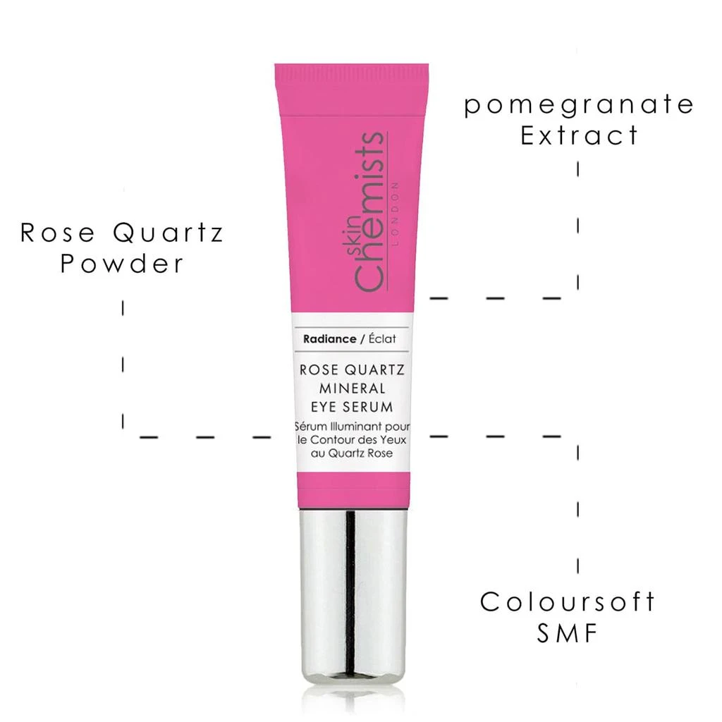 skinChemists Rose Quartz Mineral Eye Serum 15ml Twin Value Savings Pack 4