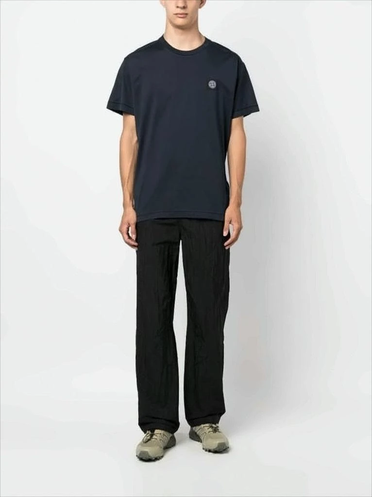 Stone Island Black Crew Neck T-Shirt 5