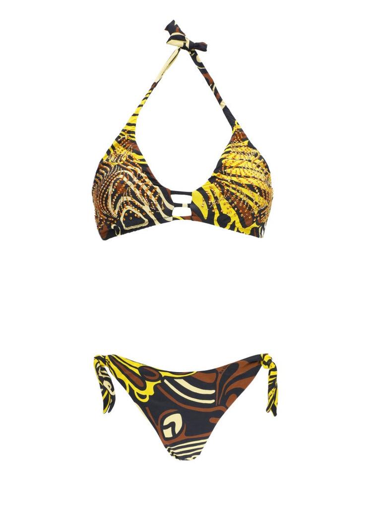 MISS BIKINI Triangle Top Black Bikini