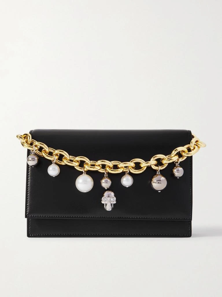 McQueen Skull Leather Clutch