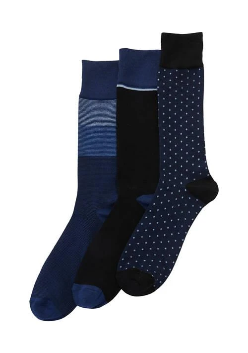Perry Ellis Ellis   3 Pack Of Printed Crew Socks 1