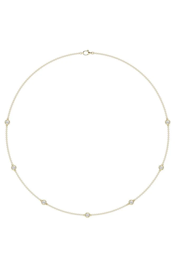 Badgley Mischka Lab Created Diamond Station Necklace 5