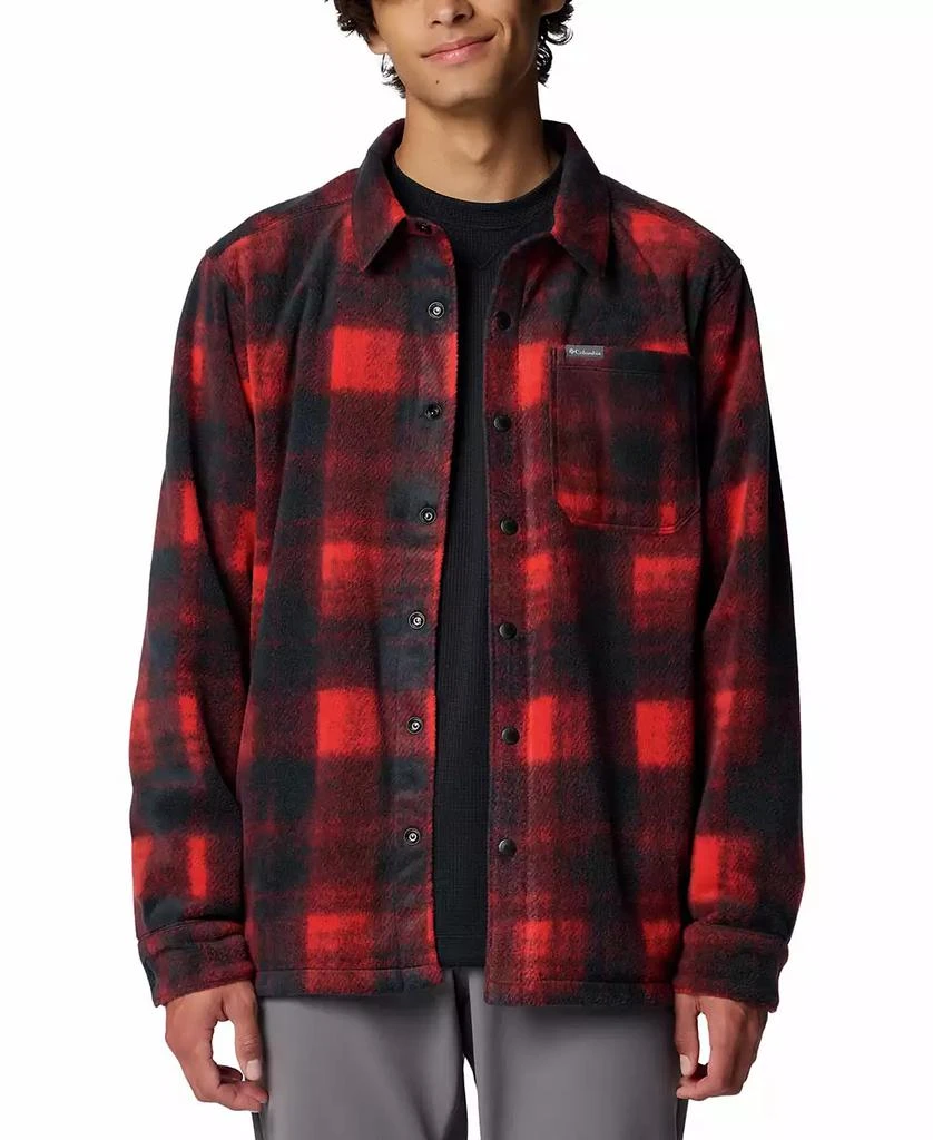 Columbia Men's Steens Mountain II Plaid Fleece Shirt Jacket 5