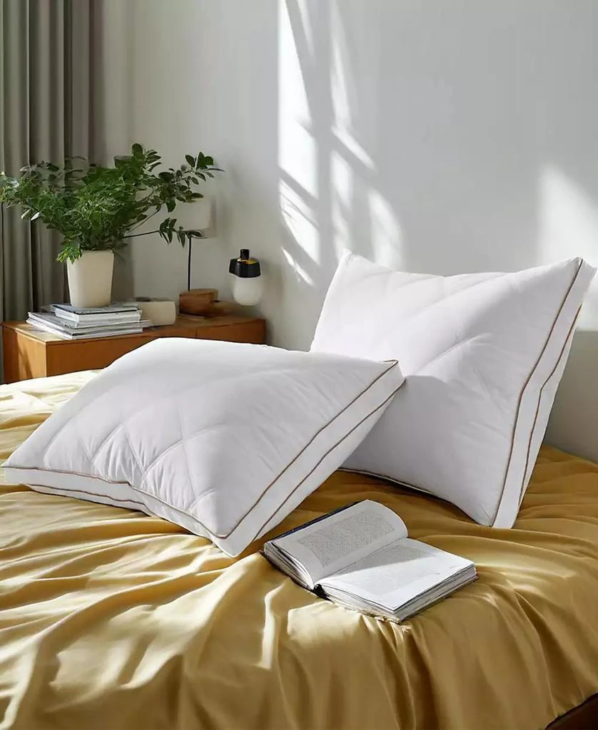 UNIKOME Medium Firm Goose Feather 2-Pack Pillows