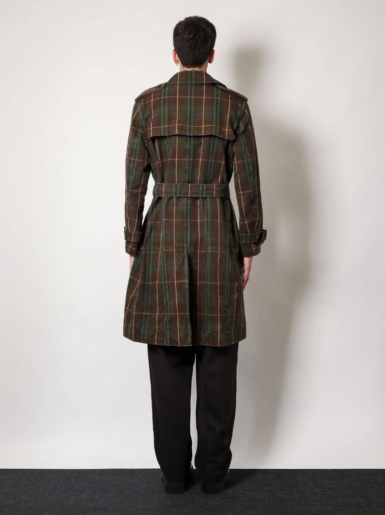 Burberry Cotton trench with check motif 3