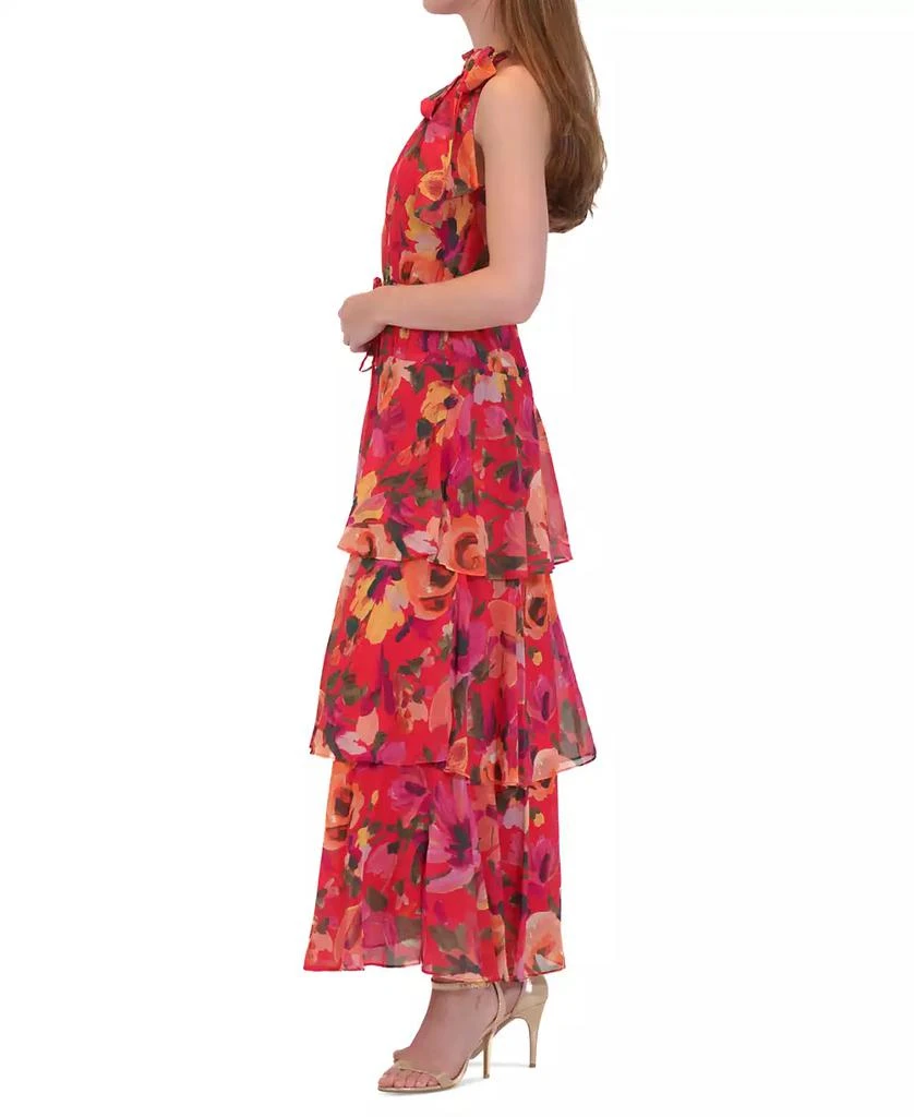 julia jordan Women's Printed High-Neck Sleeveless Maxi Dress 2