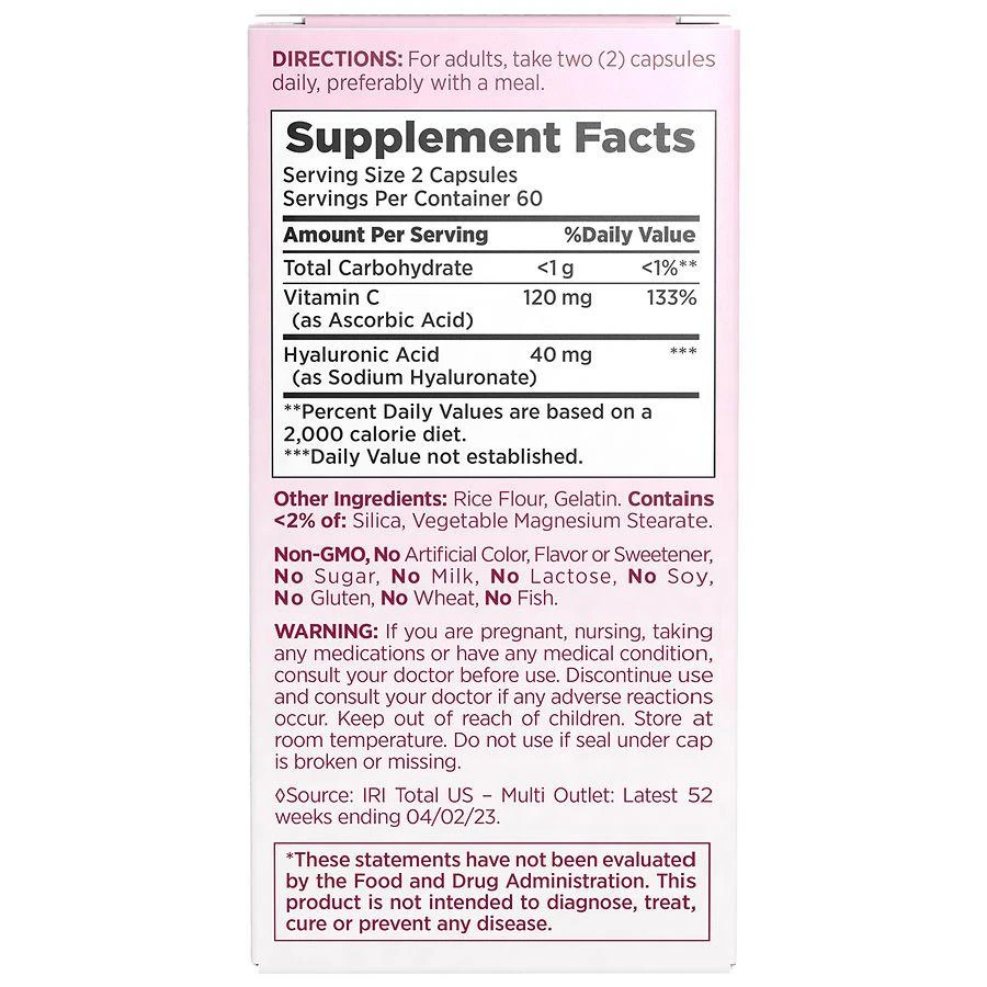 Nature's Bounty Hyaluronic Acid 4