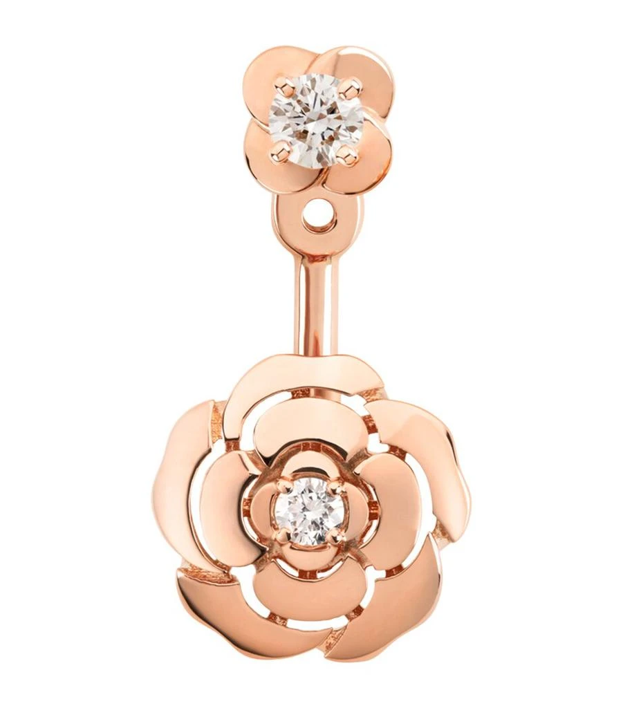 Chanel Rose Gold and Diamond Camélia Single Earring 1