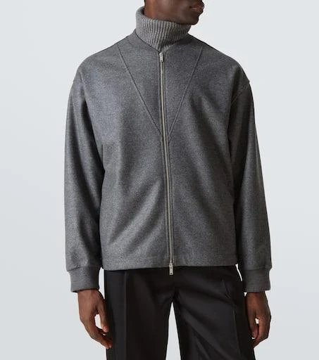 Jil Sander Zip-up wool sweatshirt 3