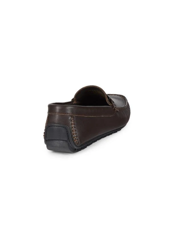 Bruno Magli Xavier Black Leather Driver Loafers Xavier Leather Bit Driving Loafers – On Sale Now with Up to  main image 3
