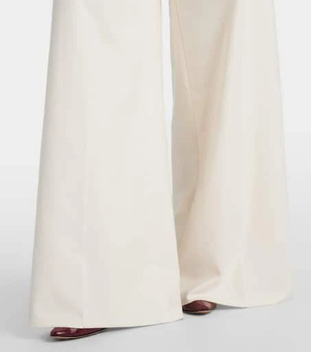 Max Mara Finish cotton-blend wide-leg pants 5
