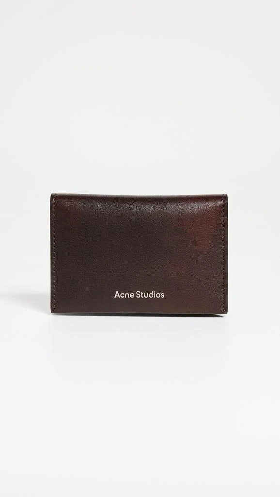 Acne Studios Aged Leather Flap Card Case 1