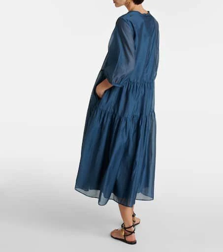 'S Max Mara Etienne cotton and silk voile midi dress 3