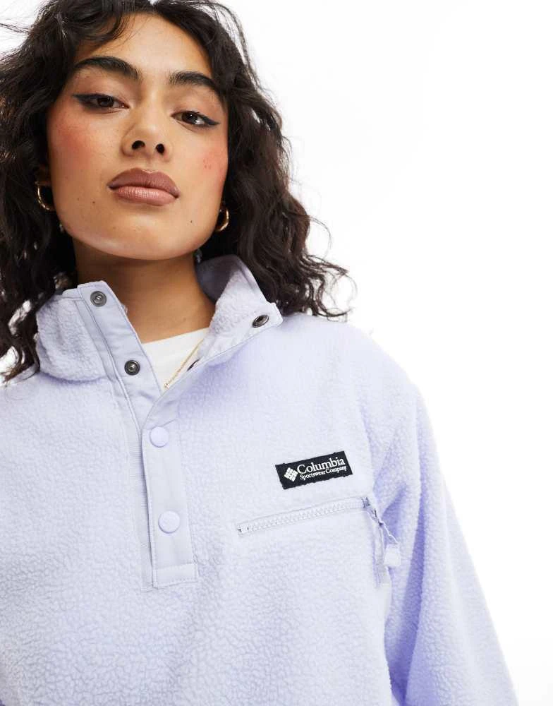Columbia Columbia Helvetia cropped fleece in snowdrift Exclusive at ASOS 3