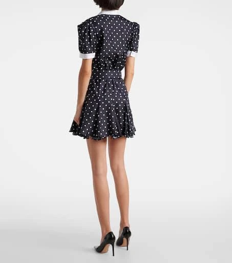 Rodarte Polka Dot silk twill minidress 3