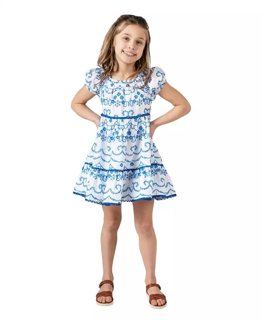Rare Editions Toddler & Little Girls Embroidered Eyelet Dress 1