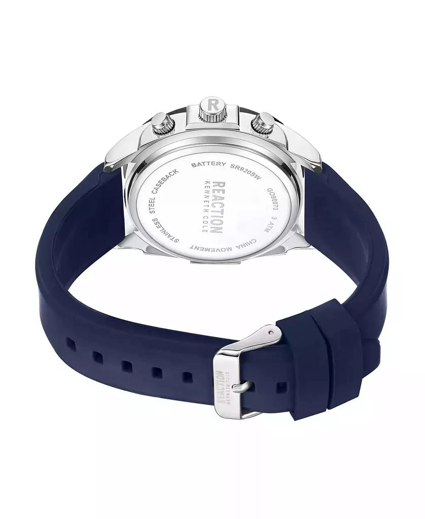 Kenneth Cole Men's Chronograph Blue Siliconee Watch 43.5mm 3