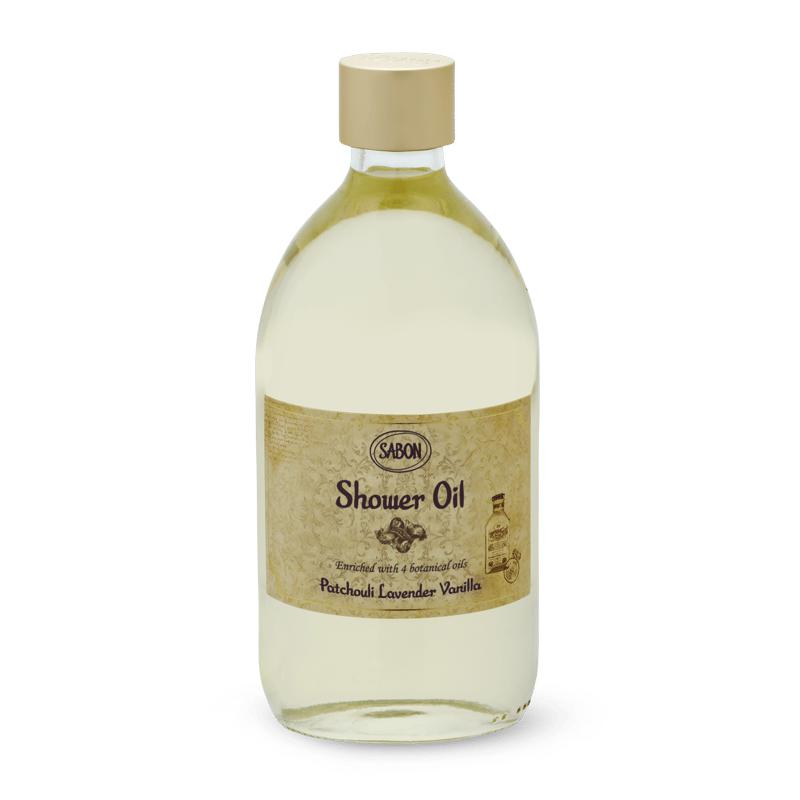 Sabon Shower Oil Patchouli Lavender Vanilla 500mL