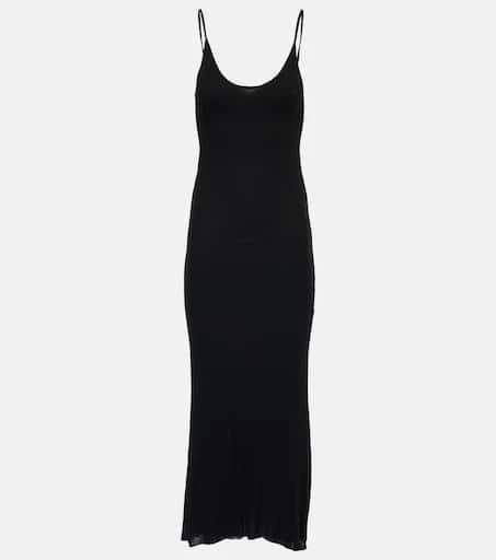 Khaite Leesal jersey midi dress 1