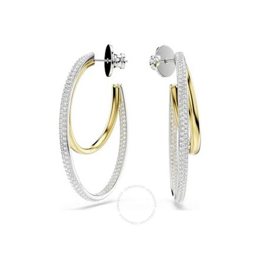 Swarovski Hyperbola Pierced Earrings Mixed Plating Clear 1