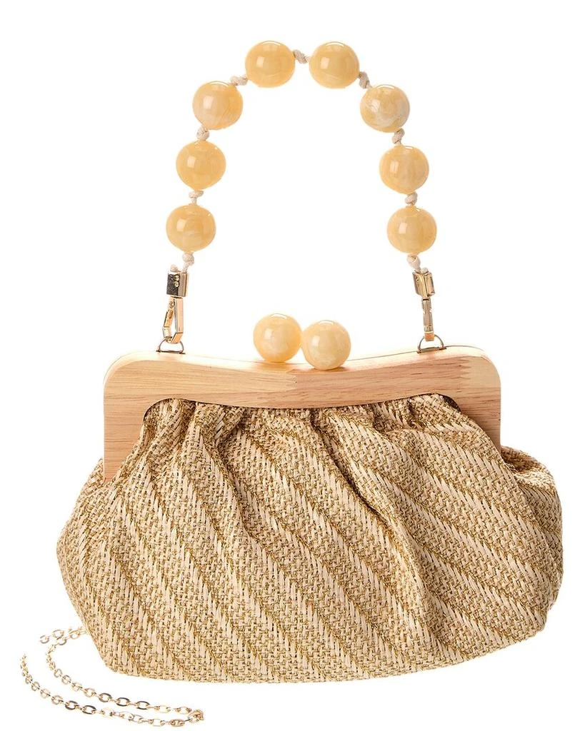 Dolce Vita Randy Medium Raffia Clutch 1