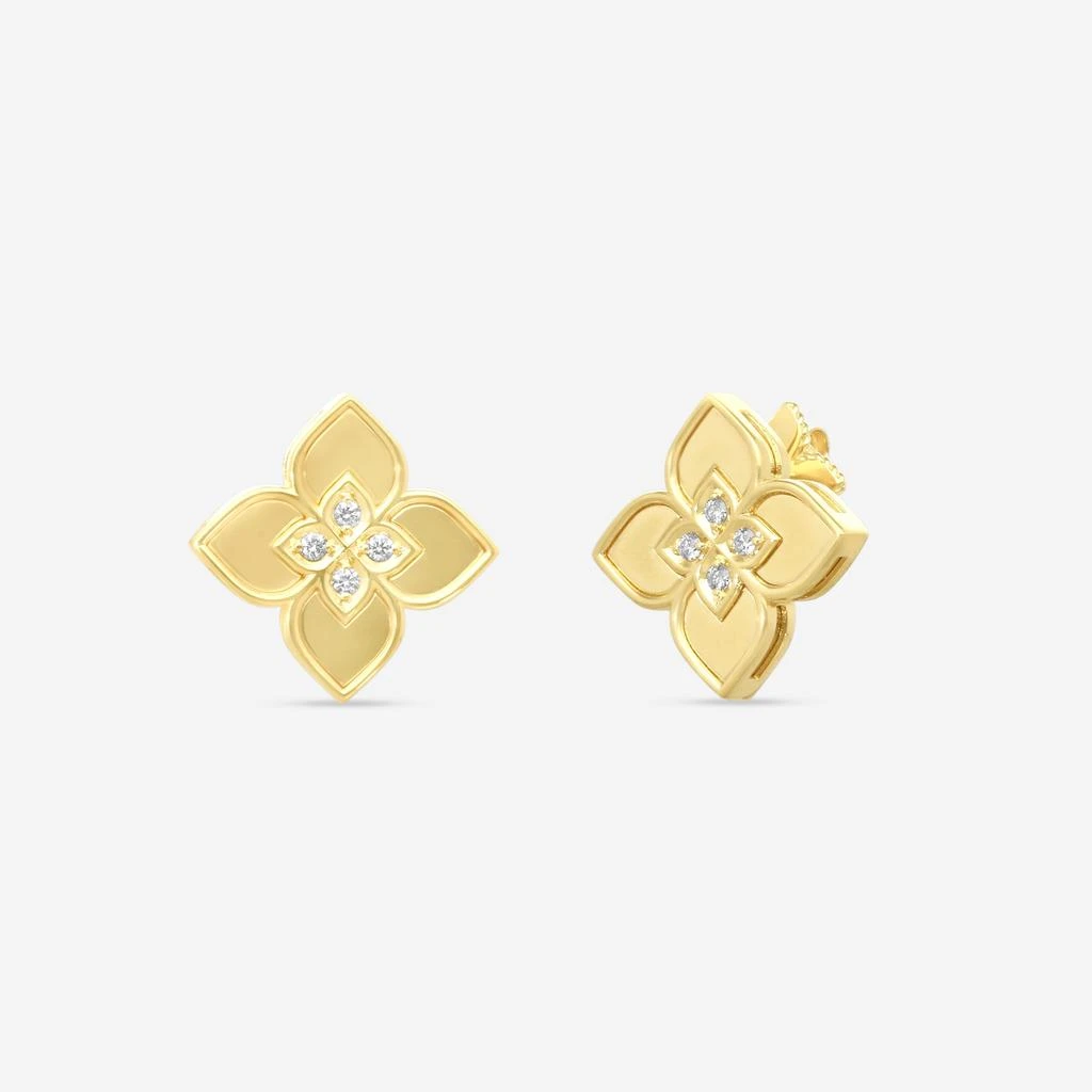 Roberto Coin Roberto Coin Venetian Princess 18K Yellow Gold Diamond Earrings 7773499AYERX-copy 2