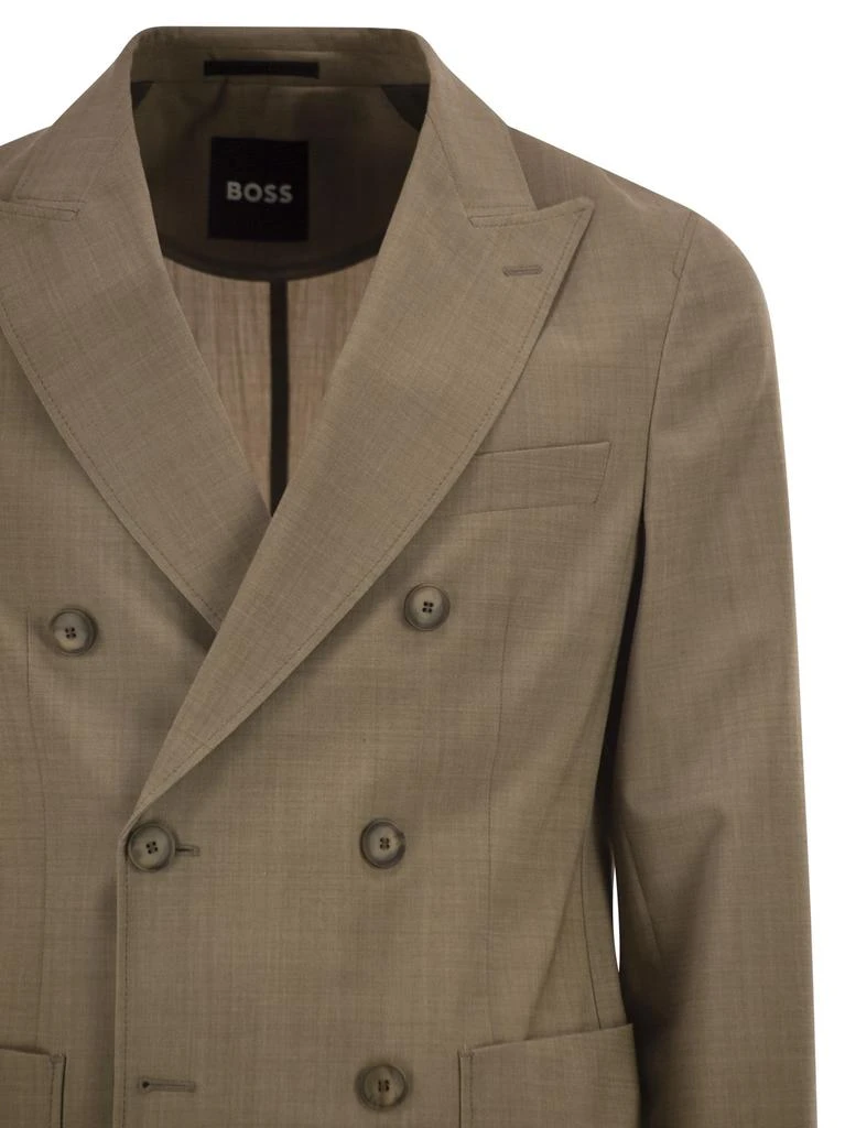 Hugo Boss Double-Breasted Blazer In Virgin Wool 4