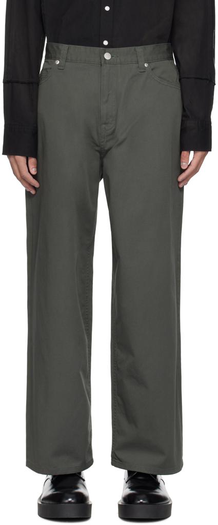 JieDa Gray Baggy Trousers