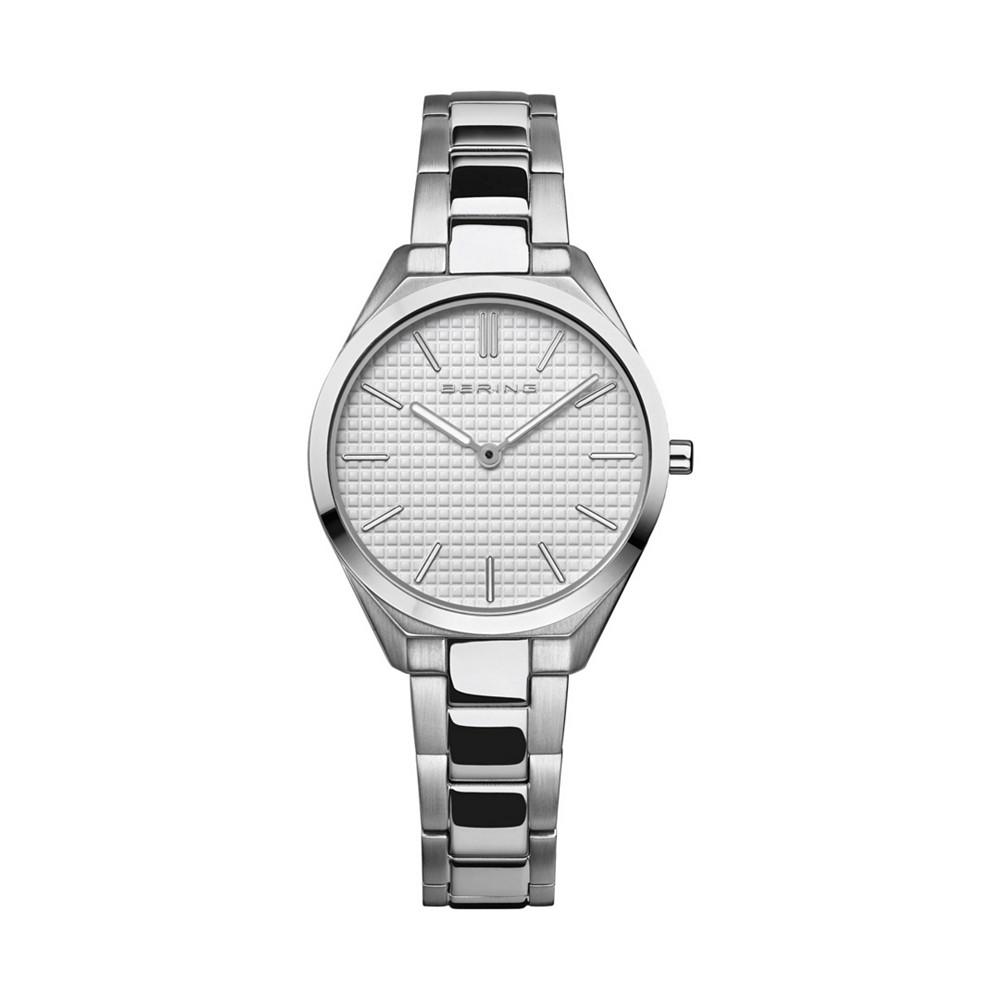 Bering Women's Ultra Slim Silver-Tone Stainless Steel Bracelet Watch 31mm