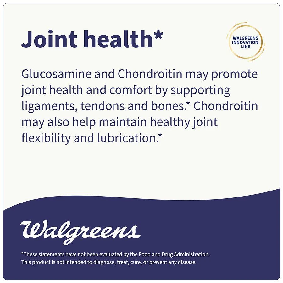 Walgreens Glucosamine HCl Chondroitin Sulfate Tablets Extra Strength (45 days) 6