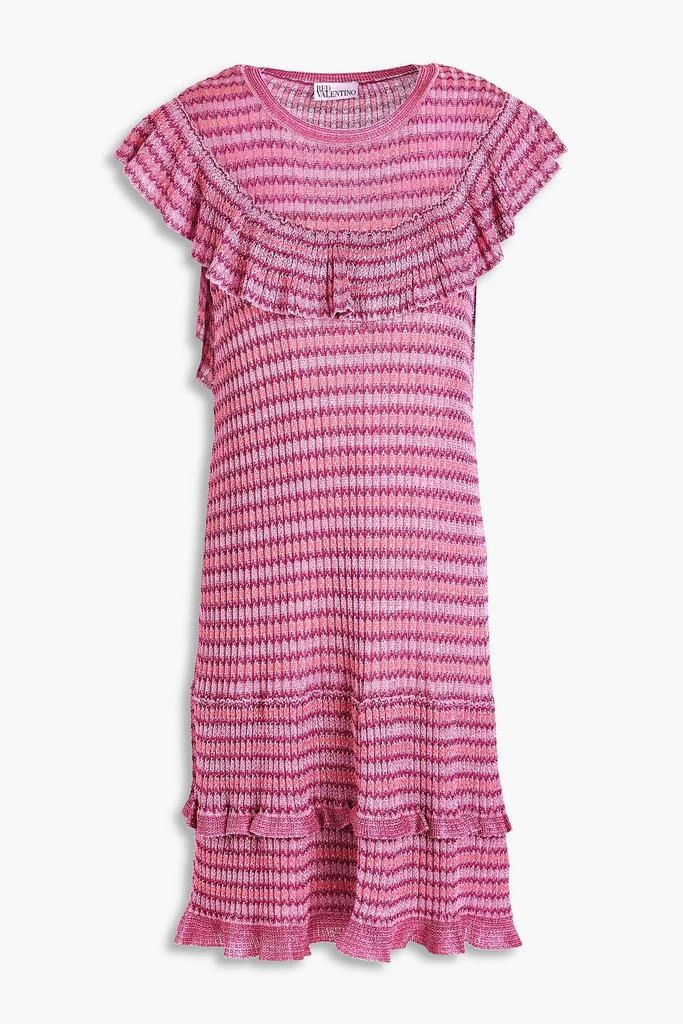 Shop Ruffled striped ribbed-knit mini dress on Sale at BeyondStyle  Get  Lowest price in three month Ruffled striped ribbed-knit mini dress with  Limited-Time Flash Deals, Exclusive Discounts, and Special Offers. Enjoy