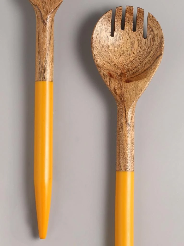 Tiramisu Resin & Wood Salad Server 2 Piece Set 15