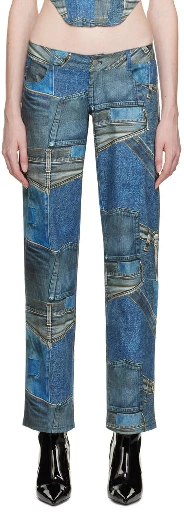 Miaou Blue Atlas Trousers 1