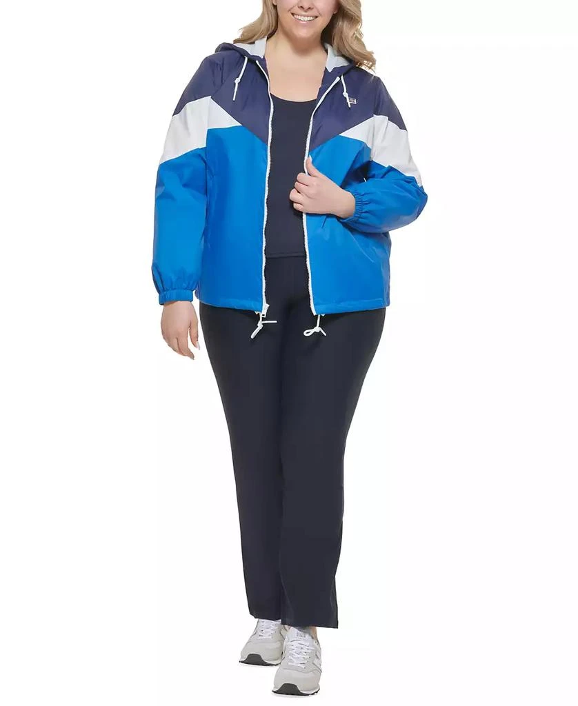 Levi's Trendy Plus Size Colorblock Rain Slicker Jacket 4