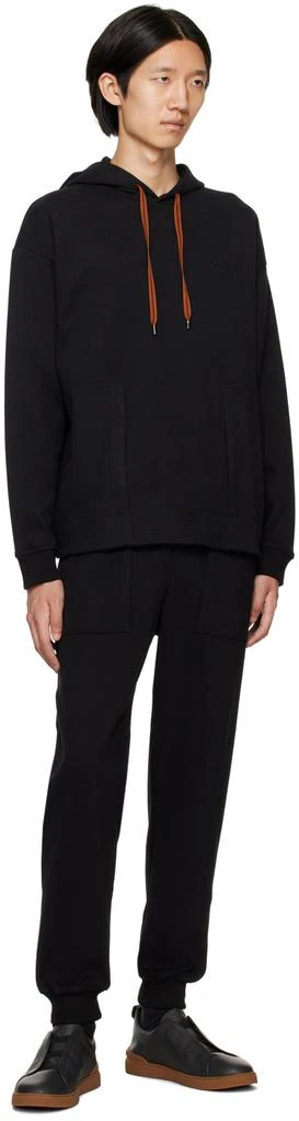 ZEGNA Black Essential Sweatpants 4