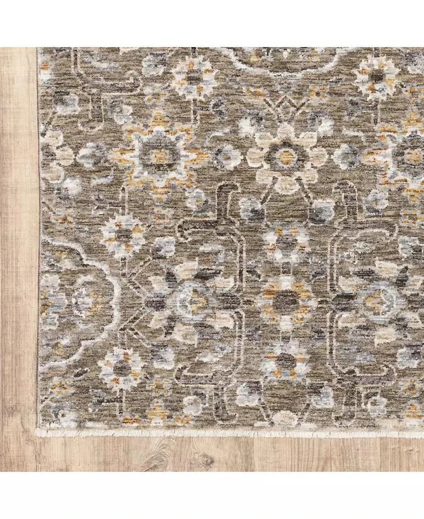 Oriental Weavers Maharaja 532D Gray and Tan 7'10" x 10'10" Area Rug 9