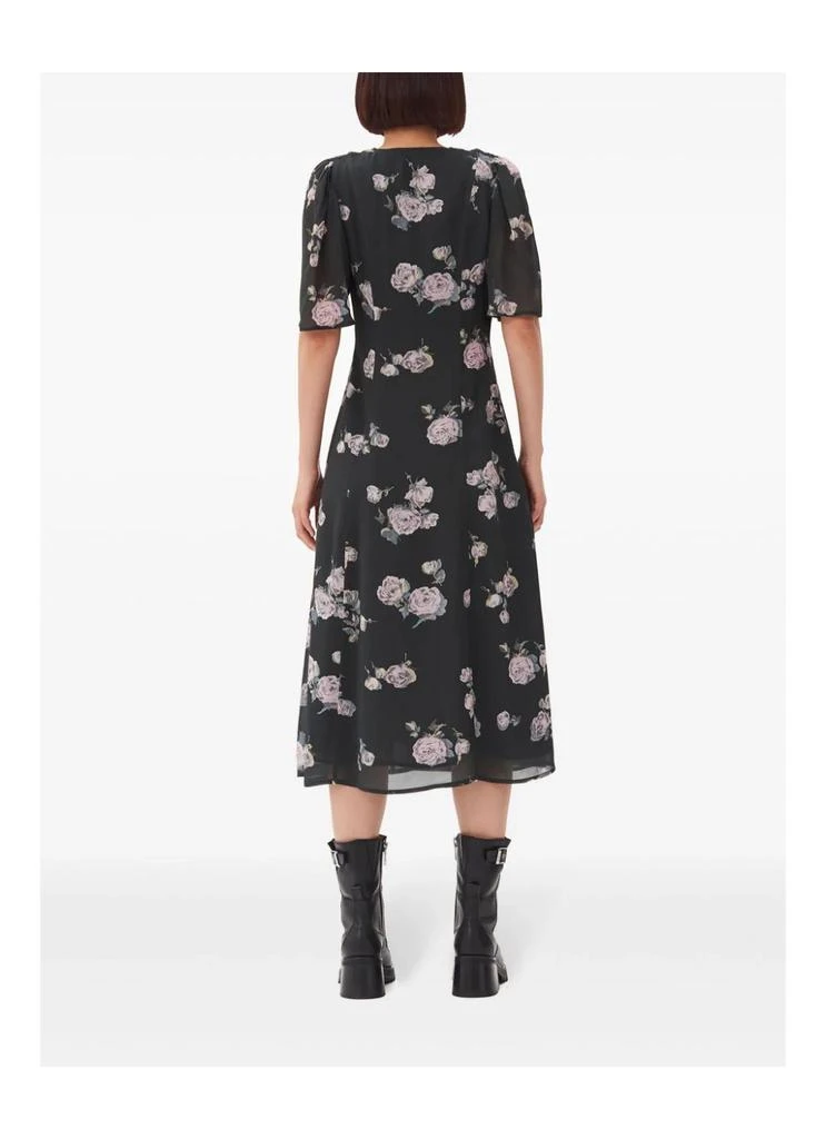 Ganni Fluid Crepe Wrap Midi Dress 3