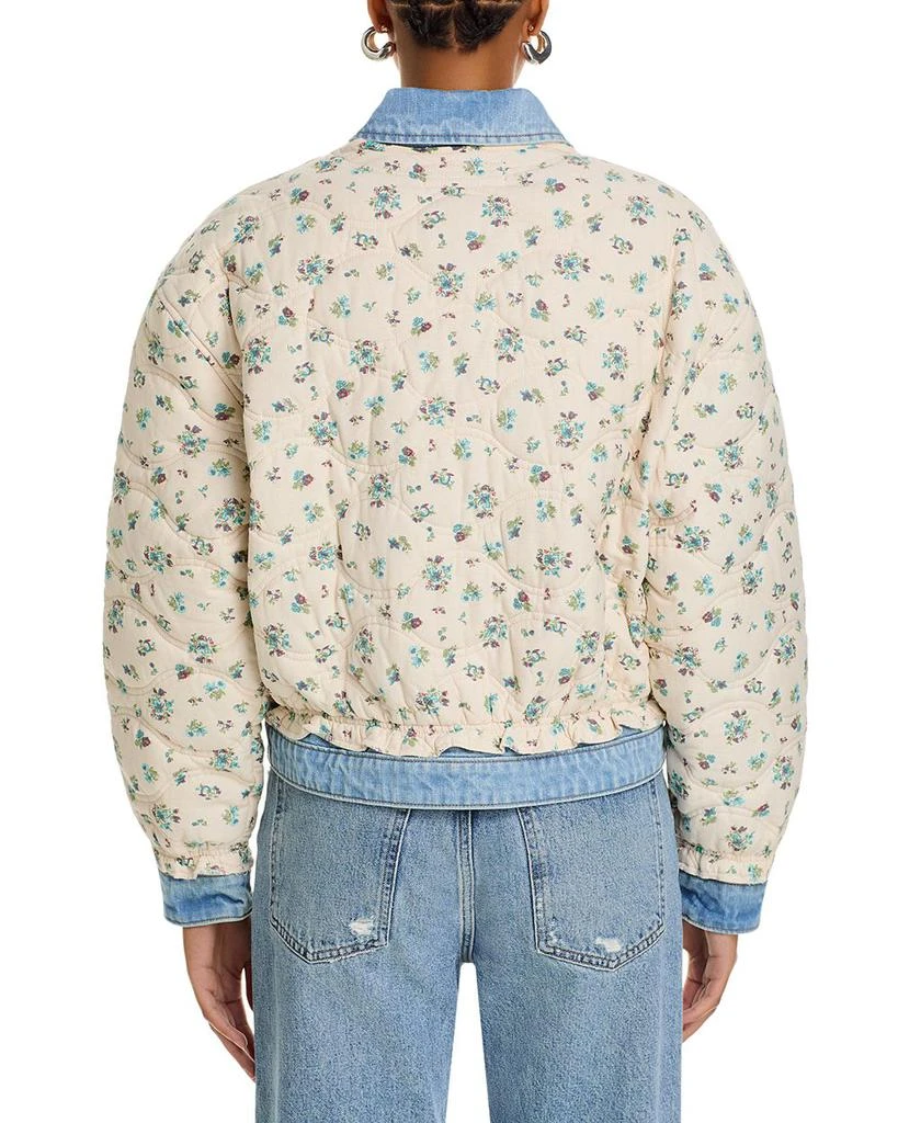 Blank NYC Quilted Floral Denim Jacket 3