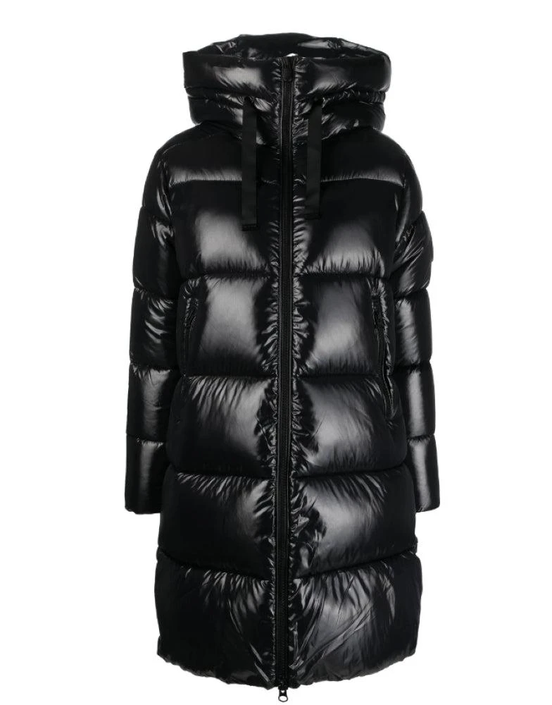 Save The Duck Women's Isabel Shiny 3/4 Heavy Puffer Coat 2