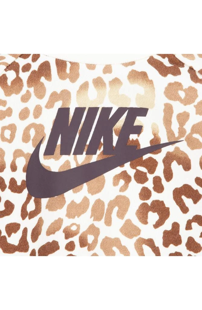 NIKE Leopard Print Fleece Sweatshirt & Leggings Set 6