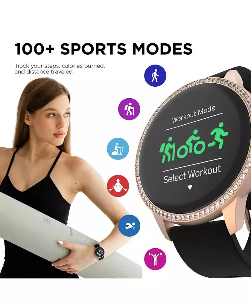 iTouch Sport 4 Unisex Black Silicone Strap Smartwatch 43.2mm 4